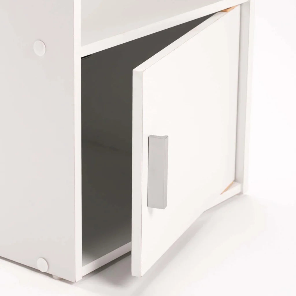 CYRUS 1 DOOR PEDESTAL - WHITE