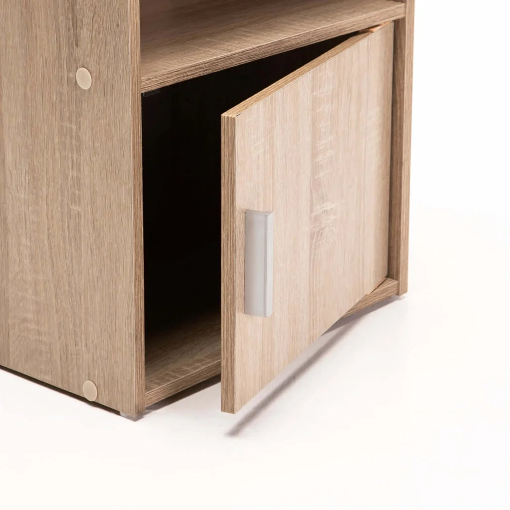 CYRUS 1 DOOR PEDESTAL - OAK
