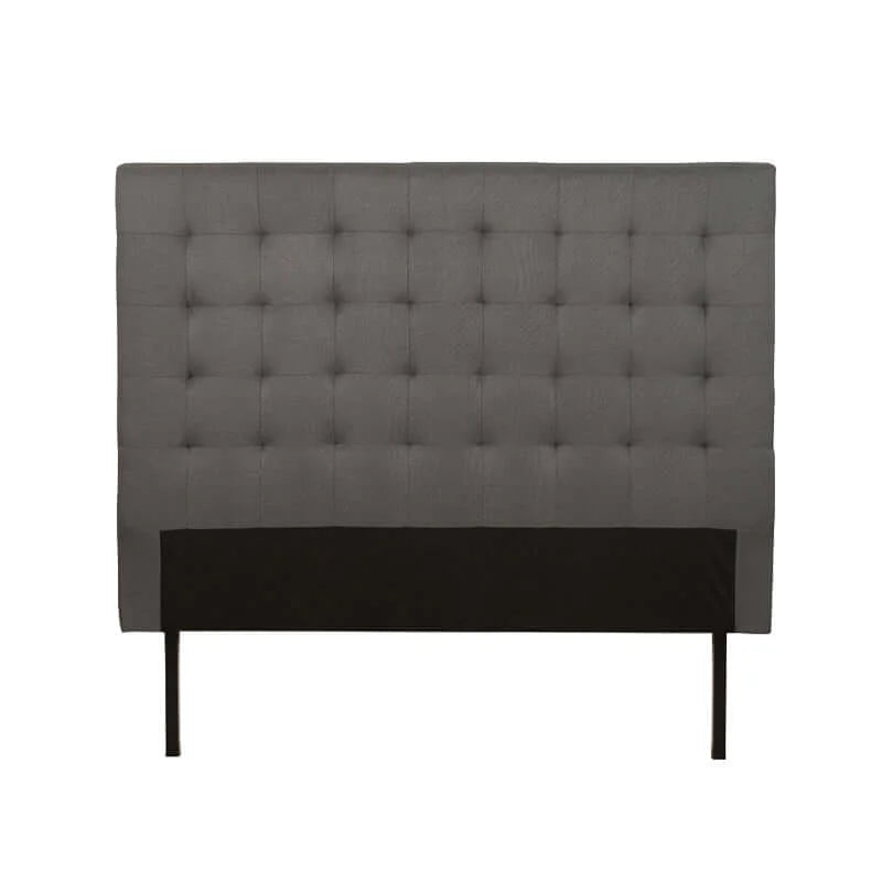 DANI FABRIC DOUBLE HEADBOARD - LIGHT GREY