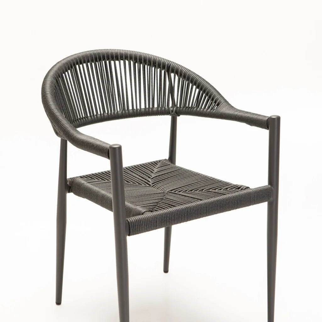 DELOS OUTDOOR CHAIR - DARK GREY