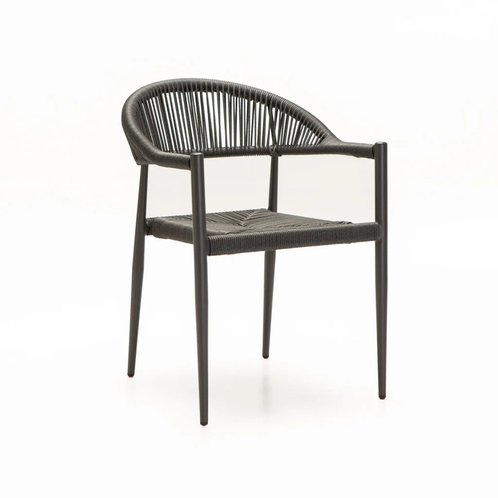 DELOS OUTDOOR CHAIR - DARK GREY