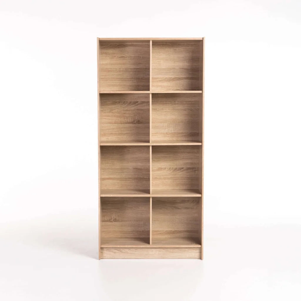 DELTA BOOKCASE BC08 - LIGHT OAK (168cm H)