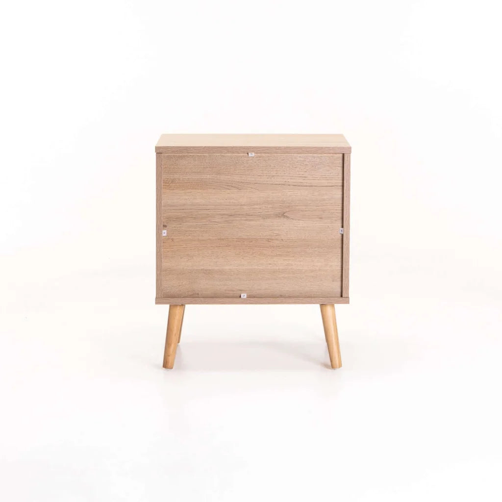 DEWI 1 DRAWER PEDESTAL - RUSTIC LIGHT OAK