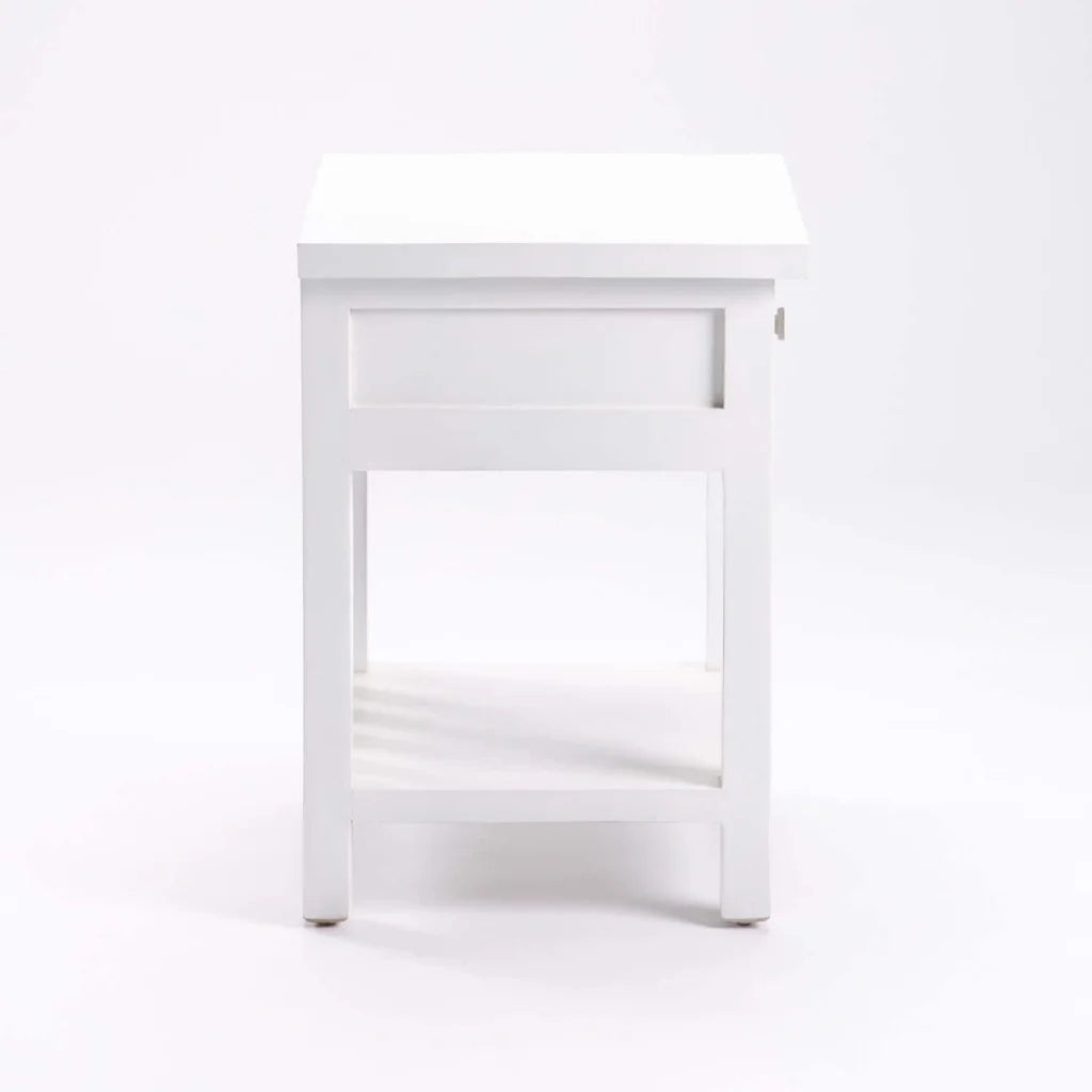 DINA WHITE 1 DRAWER PEDESTAL