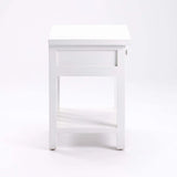 DINA WHITE 1 DRAWER PEDESTAL