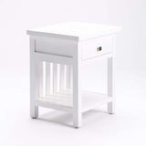 DINA WHITE 1 DRAWER PEDESTAL