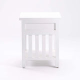 DINA WHITE 1 DRAWER PEDESTAL