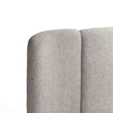 EDEN TEXTURED FABRIC QUEEN XL BED - GREY
