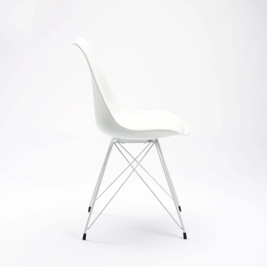 ELIA WHITE LEG DINING CHAIR
