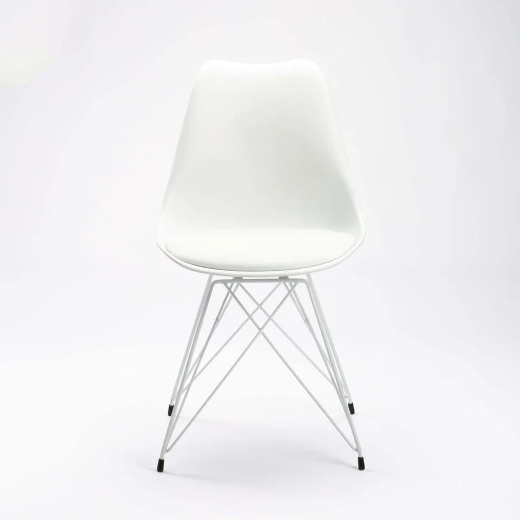 ELIA WHITE LEG DINING CHAIR