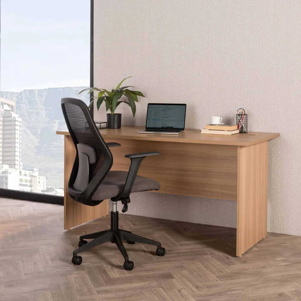 ERGONOMIC MIDBACK OFFICE CHAIR 349M - BLACK