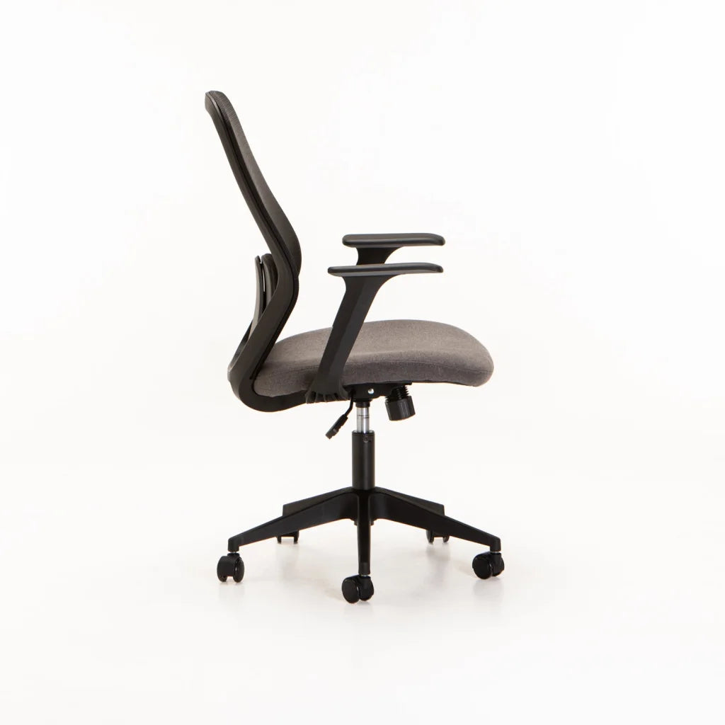 ERGONOMIC MIDBACK OFFICE CHAIR 349M - BLACK