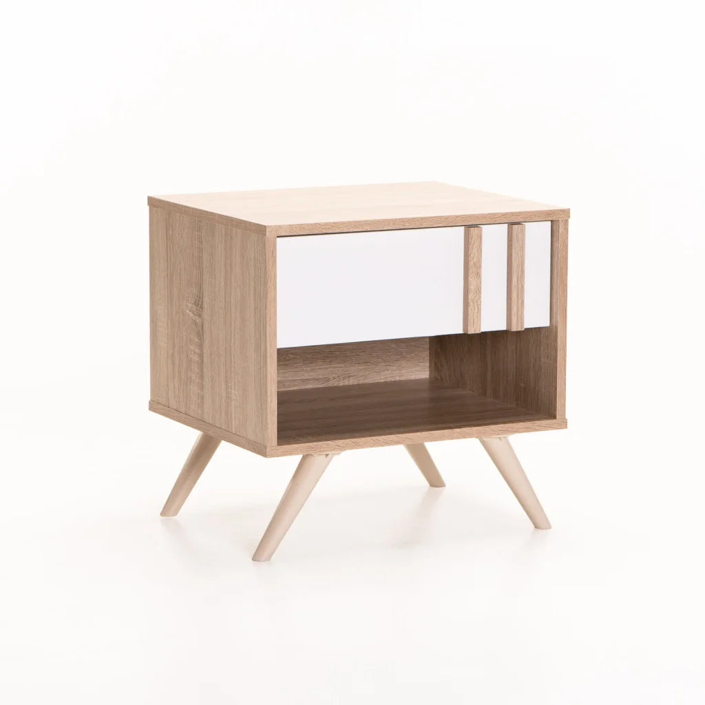 EVE 1 DRAWER PEDESTAL - LIGHT OAK