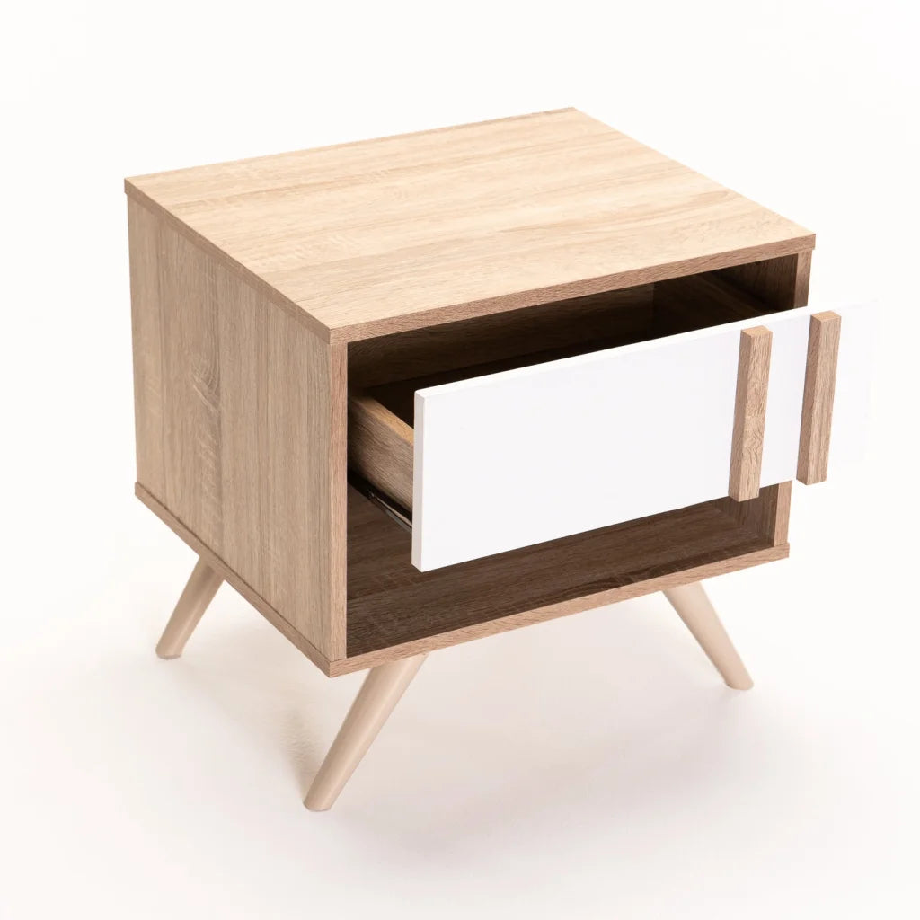 EVE 1 DRAWER PEDESTAL - LIGHT OAK