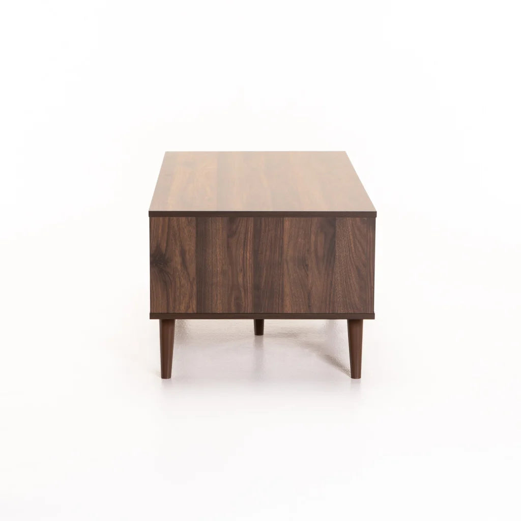 EVE 105x55cm COFFEE TABLE - WALNUT/DARK GREY