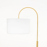 FLOOR LAMP SLIM GOLD METAL ARC 156cm