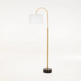 FLOOR LAMP SLIM GOLD METAL ARC 156cm