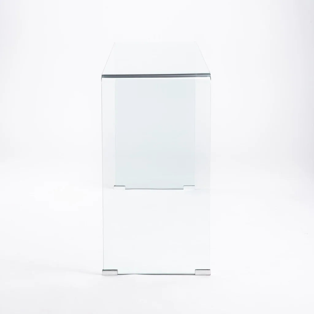FLUTE 125x40cm 12MM TEMPERED GLASS CONSOLE