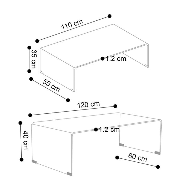 Decofurn Furniture | decofurn-furniture-flute-12mm-tempered-glass-coffee-table-658 | Dimensions
