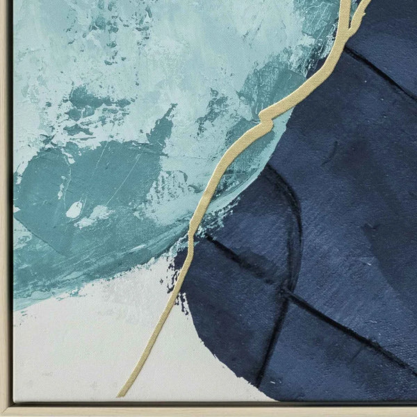 Decofurn | Framed Art 19 - Tides 120x80cm Wood Grain Frame