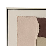 FRAMED ART 3 - DUNES 100x100cm BLACK SILVER FRAME