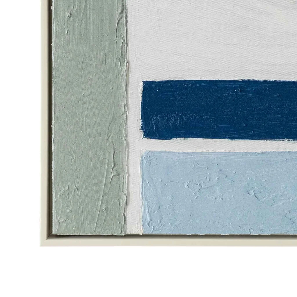 FRAMED ART 4 - COLOURGRID 120x80cm WHITE FRAME