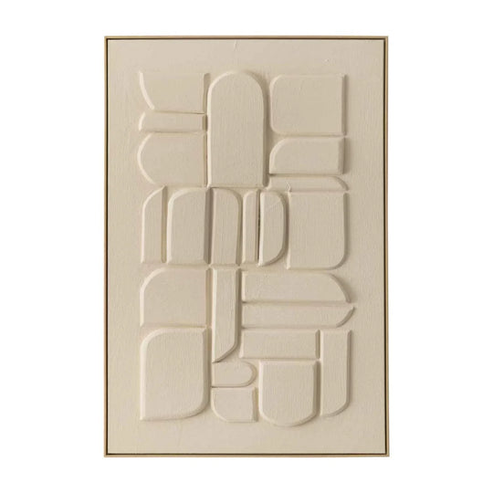 FRAMED ART 8 MODULA 120x80cm WOOD GRAIN FRAME