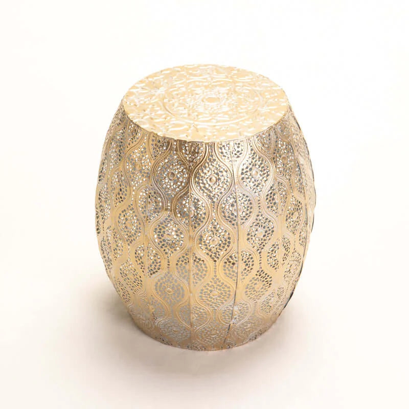 GAIA SET OF 2 TABLES - WHITE & GOLD