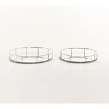 GEM SET OF 2 MIRROR TRAYS