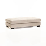 GIA FABRIC OTTOMAN - PLATINUM