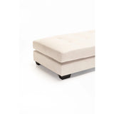 GIA FABRIC OTTOMAN - PLATINUM
