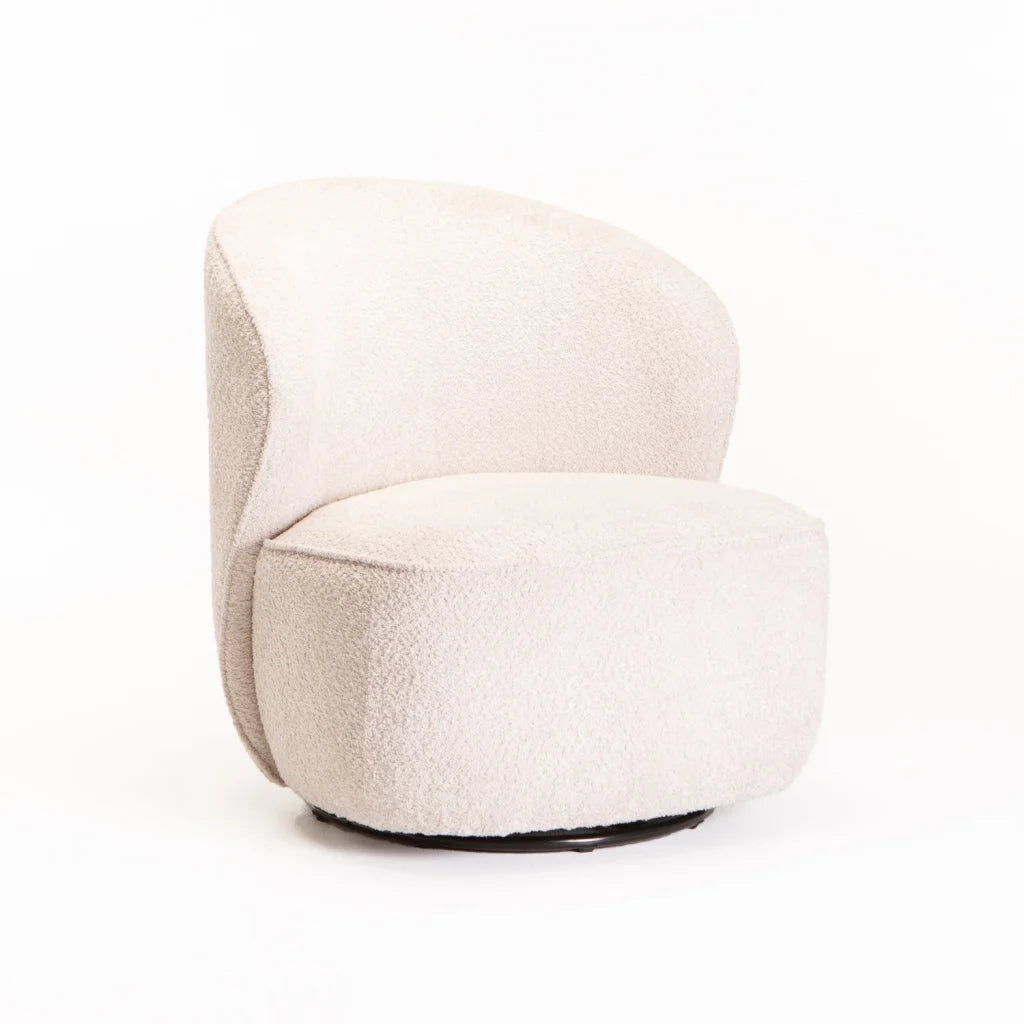 GRACE FABRIC CHAIR W/SWIVEL - OATMEAL