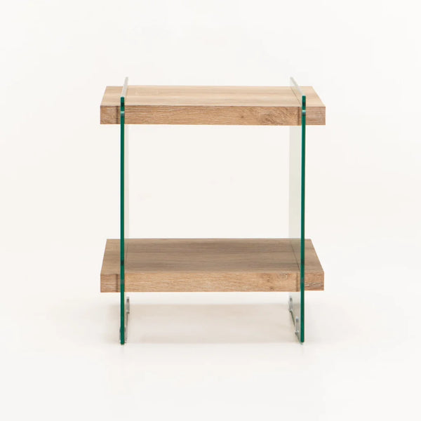 Decofurn Julep 45x45cm 8mm Tempered Glass Side Table Decofurn