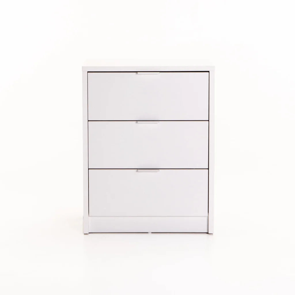 KAPPA 3 DRAWER PEDESTAL - WHITE