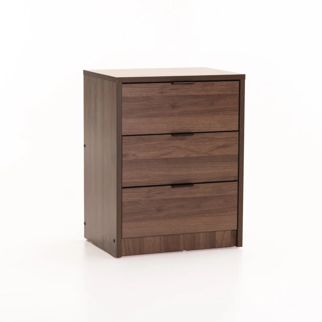 KAPPA 3 DRAWER PEDESTAL - WALNUT