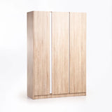 KIRA 3 DOOR ROBE - LIGHT OAK/WHITE
