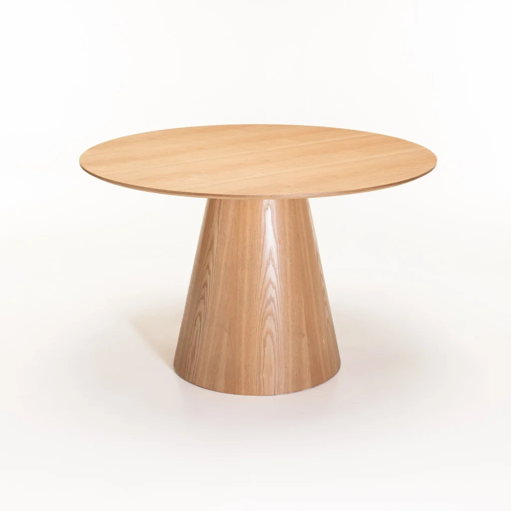 KIRBY 120cm ROUND DINING TABLE - OAK