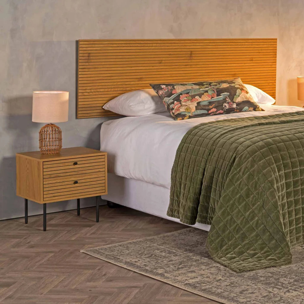 LAMP TABLE-RATTAN CAGE-CREAM FABRIC SHADE