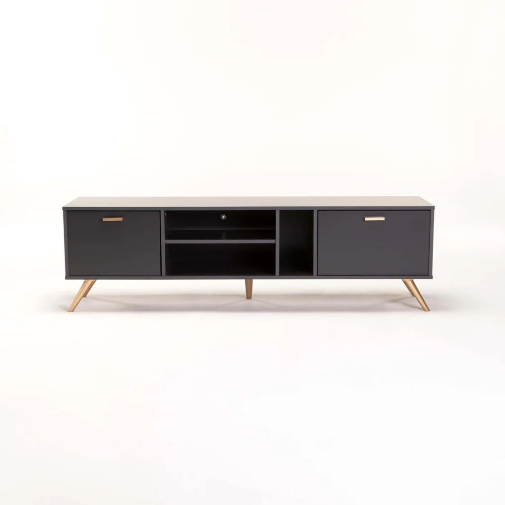 LENA 160cm 2 DOOR TV UNIT - GREY