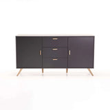 LENA 2 DOOR 3 DRAWER SIDEBOARD - GREY