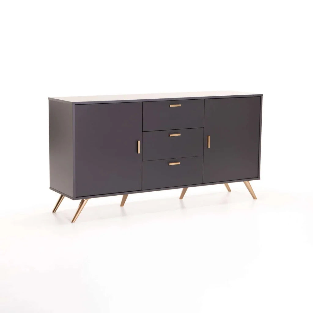 LENA 2 DOOR 3 DRAWER SIDEBOARD - GREY