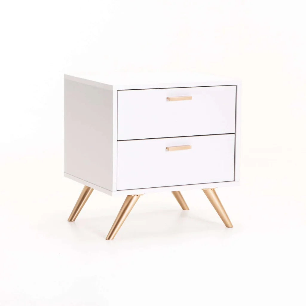 LENA 2 DRAWER PEDESTAL - WHITE