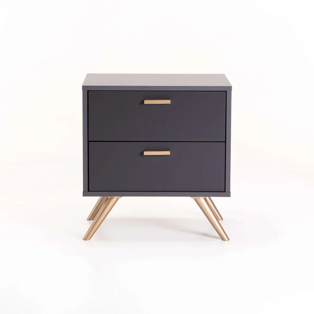 LENA 2 DRAWER PEDESTAL - GREY