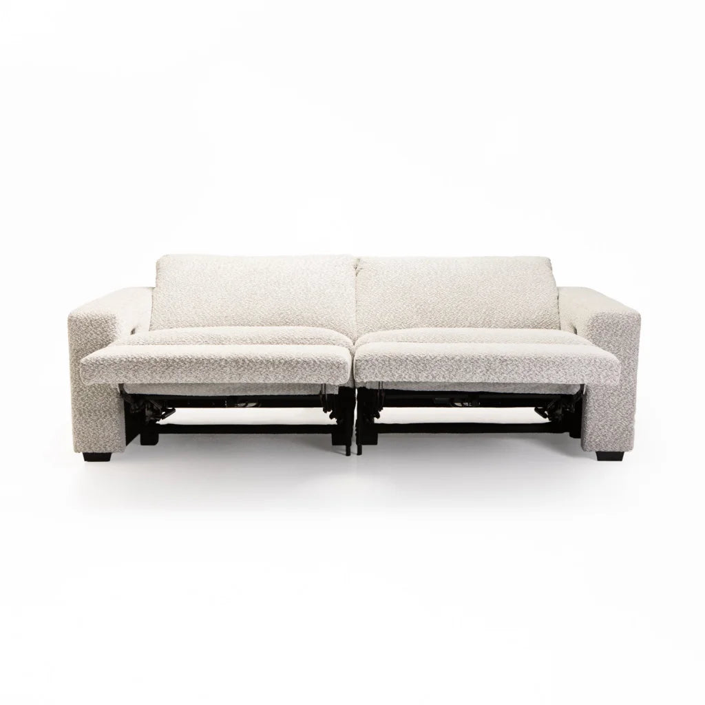 LEO FABRIC ELECTRIC POWER 3 SEATER RECLINER