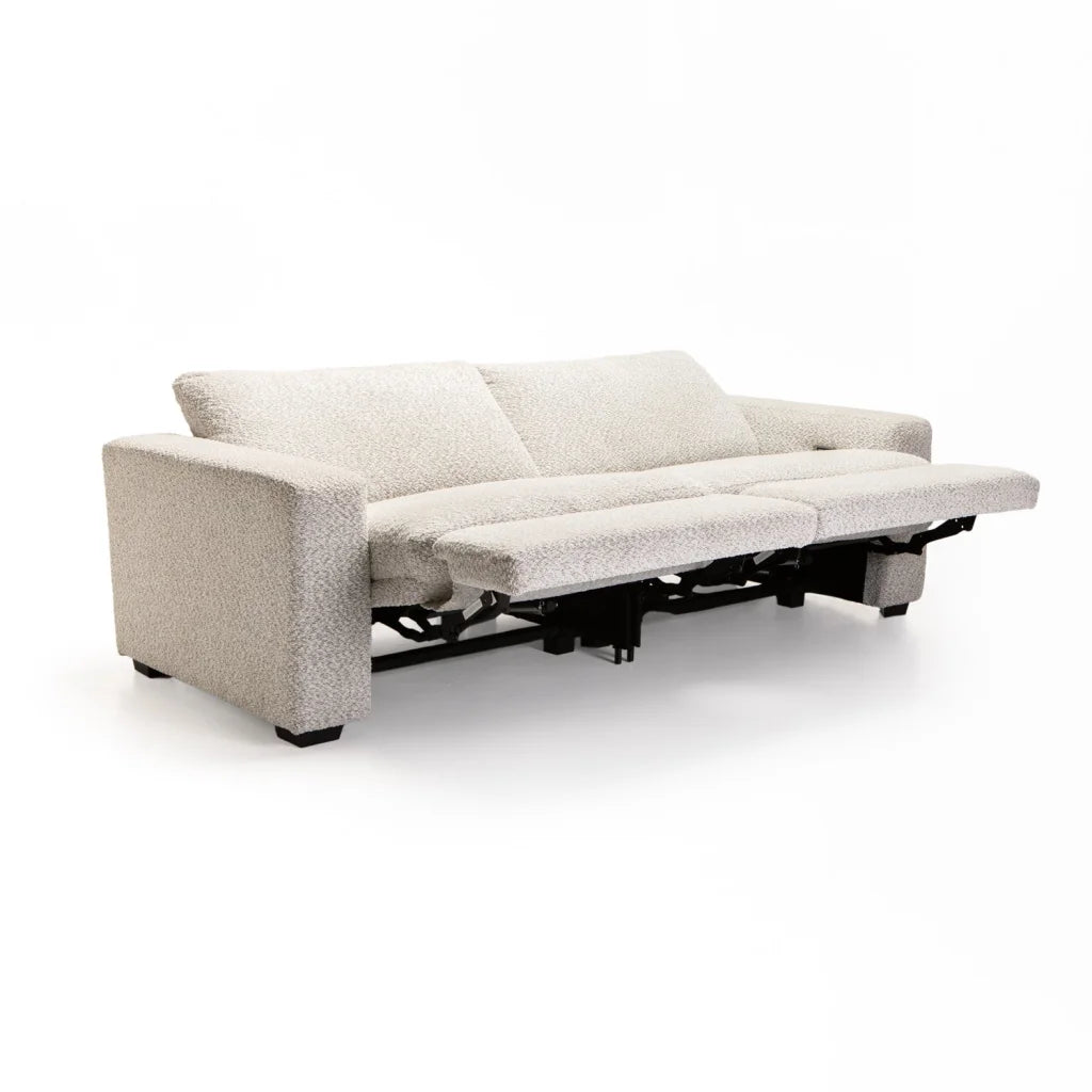 LEO FABRIC ELECTRIC POWER 3 SEATER RECLINER