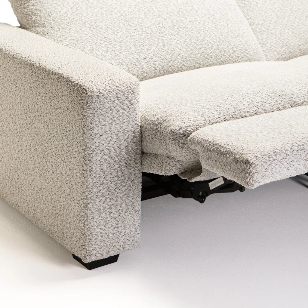 LEO FABRIC ELECTRIC POWER 3 SEATER RECLINER