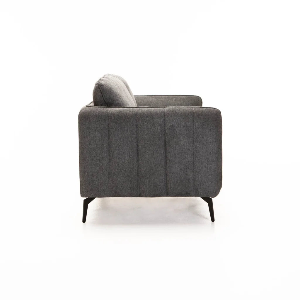 LINA FABRIC 2 SEATER - GREY