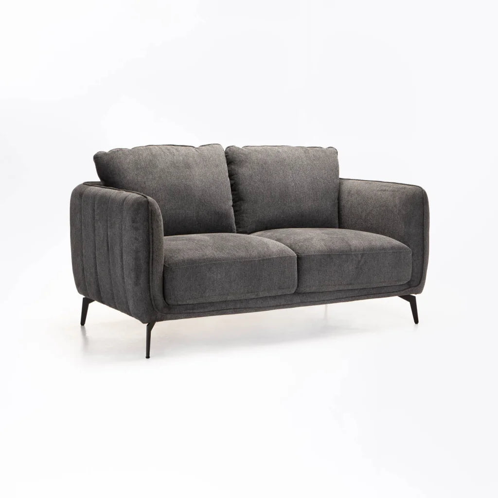 LINA FABRIC 2 SEATER - GREY