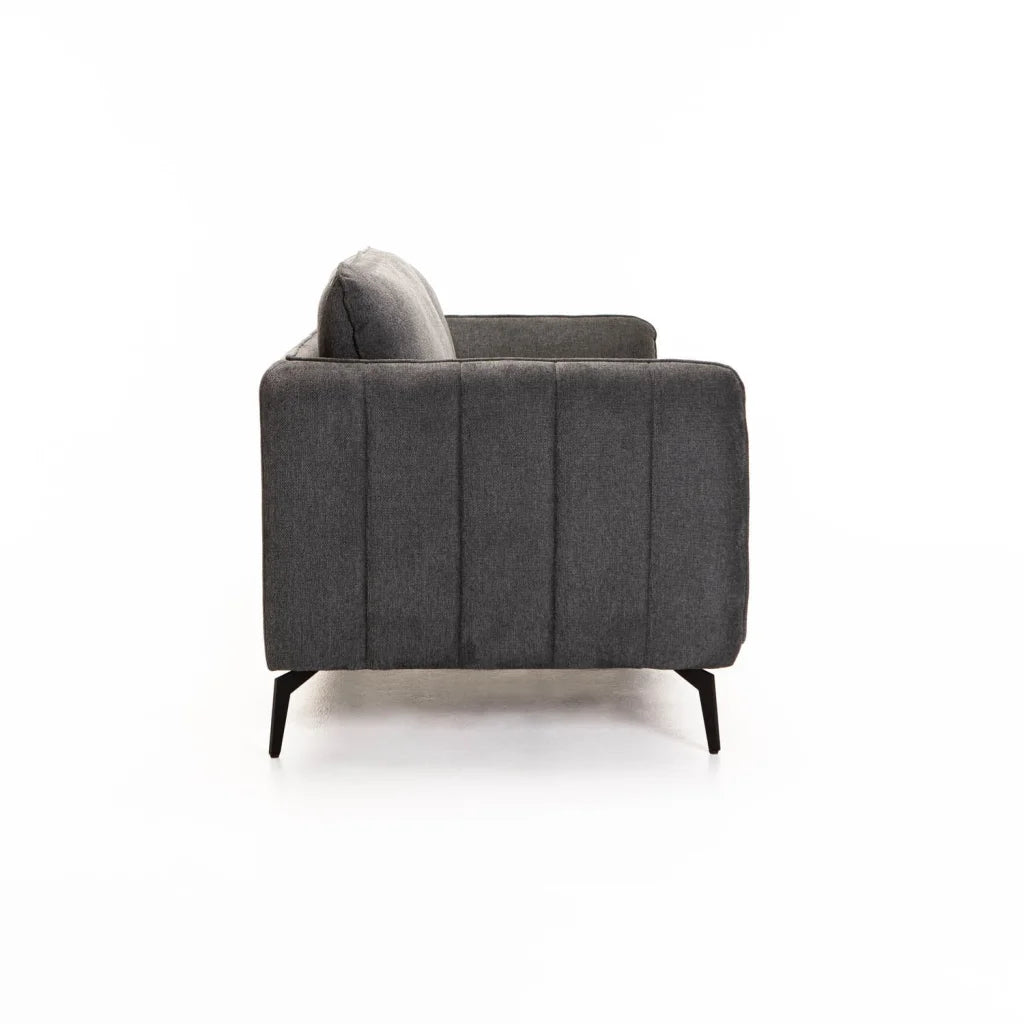 LINA FABRIC 3 SEATER - GREY