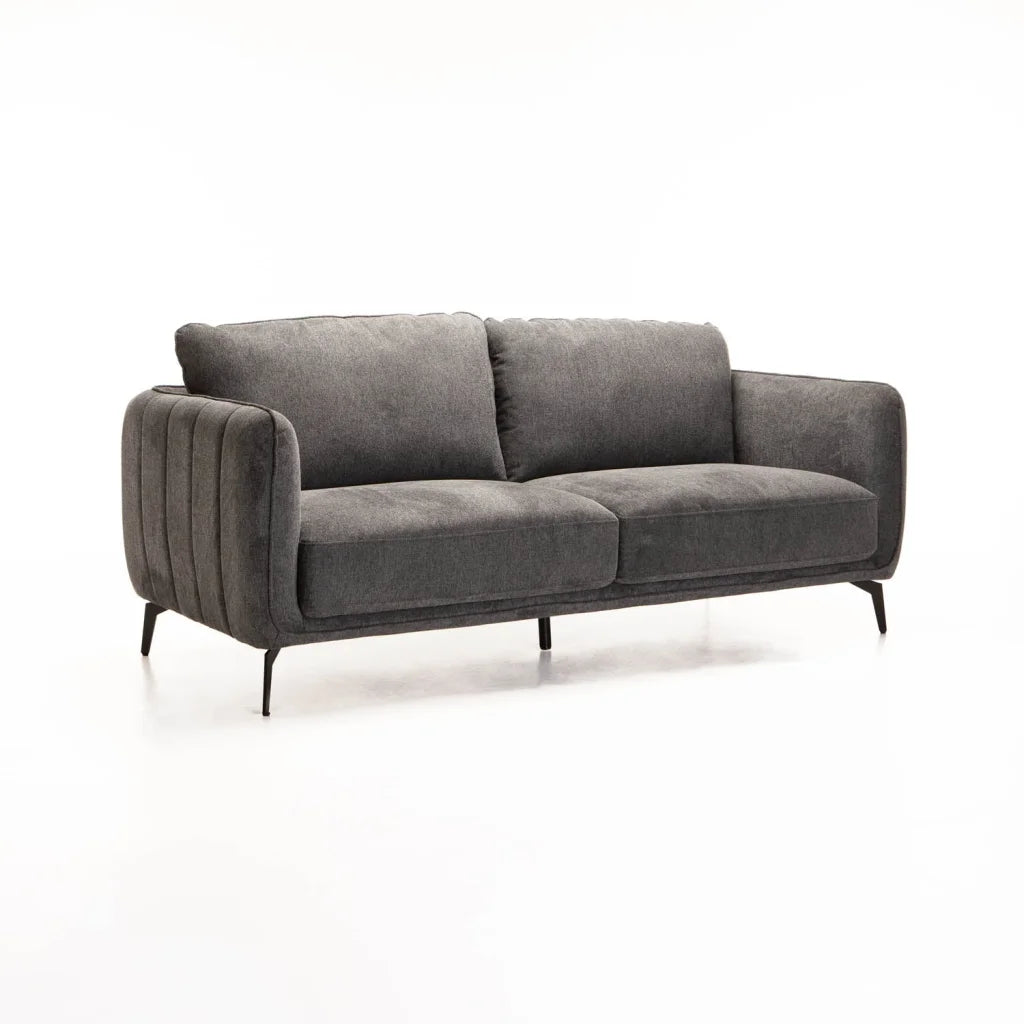 LINA FABRIC 3 SEATER - GREY